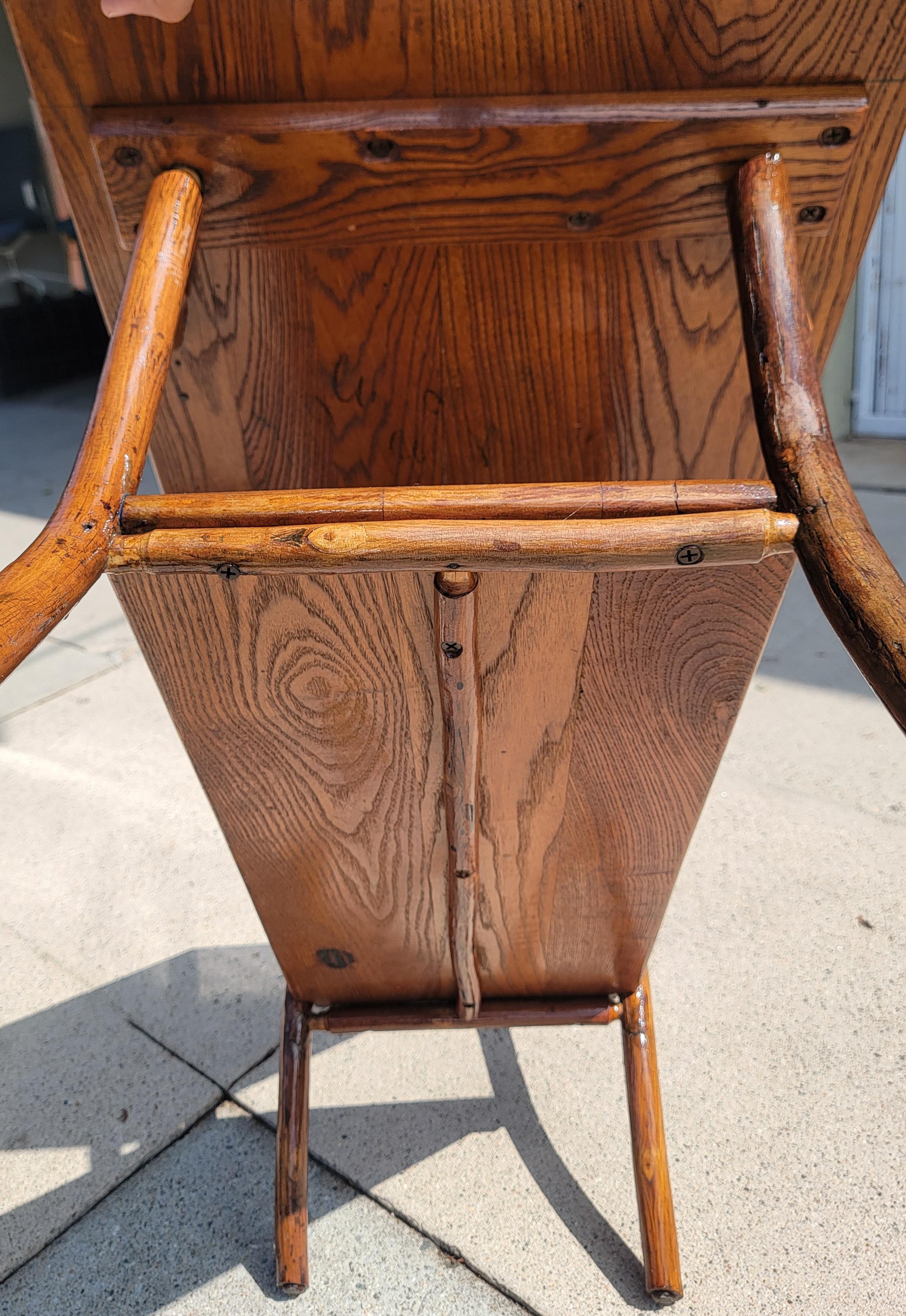 Adirondack Signed Old Hickory Coffee Table For Sale