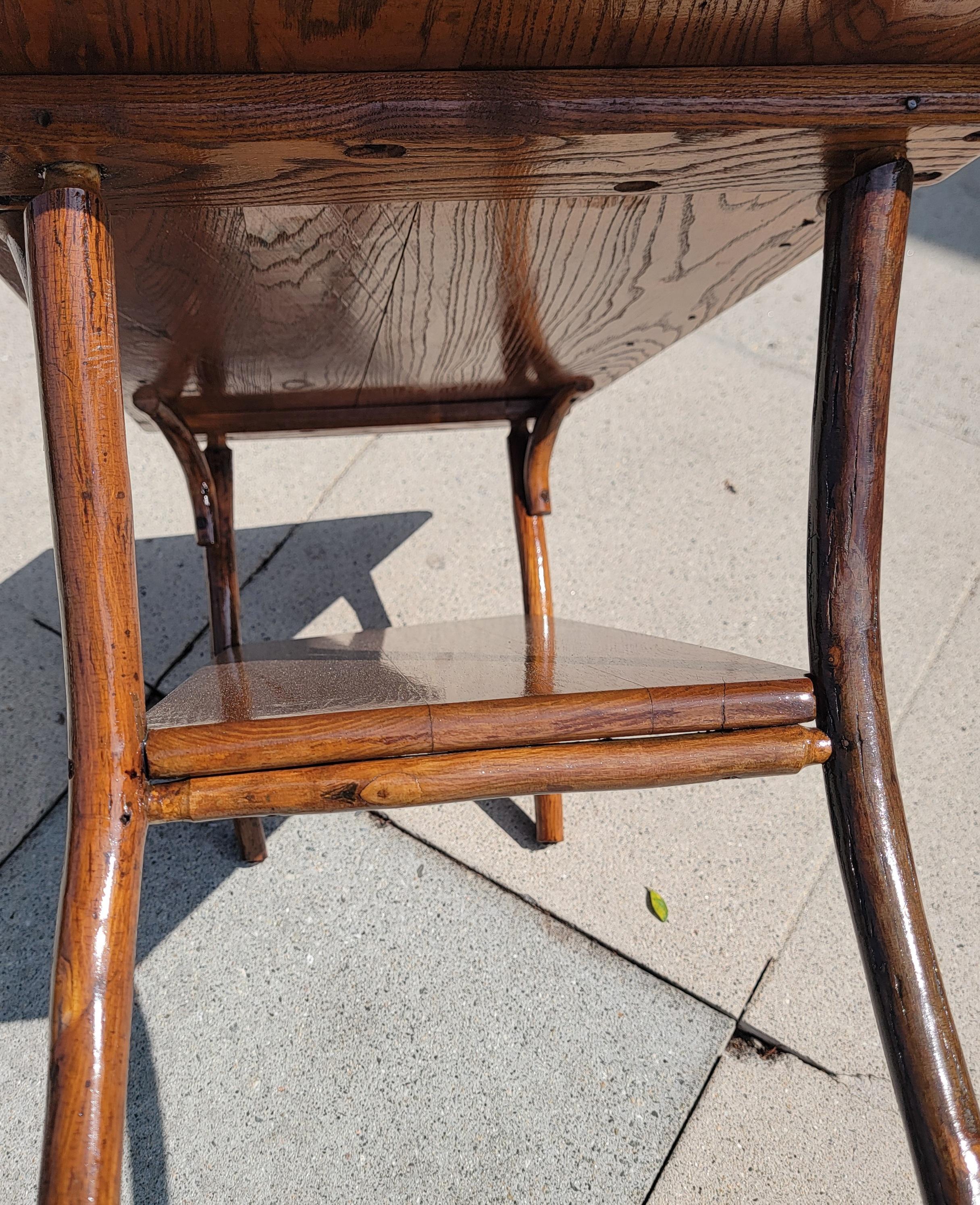 Signed Old Hickory Coffee Table In Good Condition For Sale In Los Angeles, CA