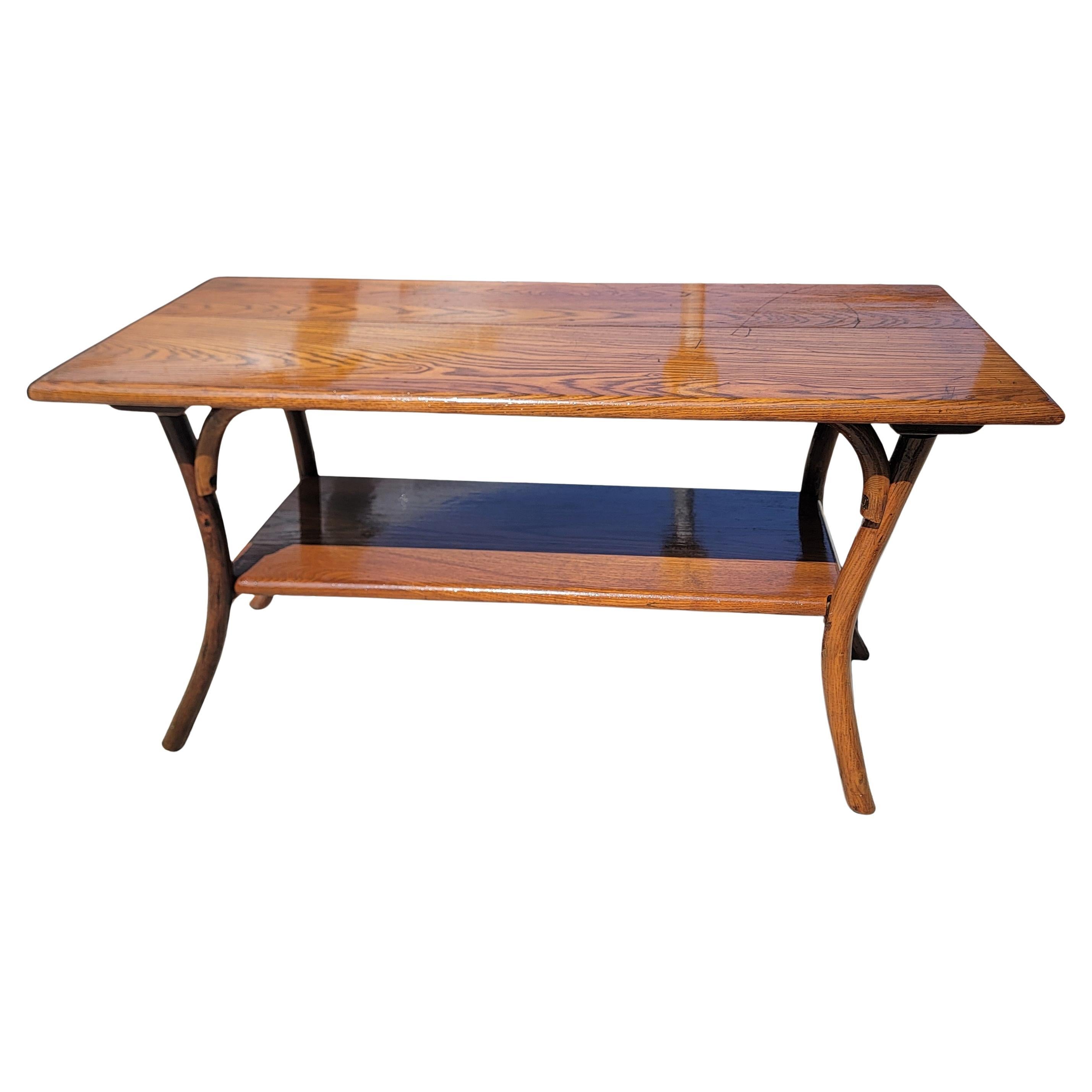Signed Old Hickory Coffee Table For Sale