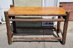 Signed Old Hickory Console Table