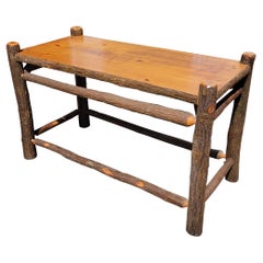 Signed Old Hickory Console Table
