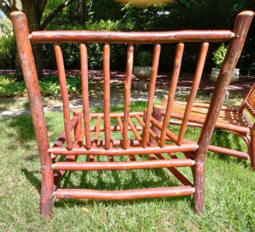 Sillas de playa/césped Old Hickory firmadas -Pareja Adirondack en venta