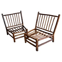 Signierte Old Hickory Lamm-/Beach-Stühle – Paar