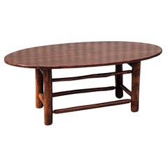 Signed Old Hickory Oval Coffee Table