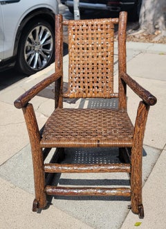 Signierter Old Hickory Schaukelstuhl