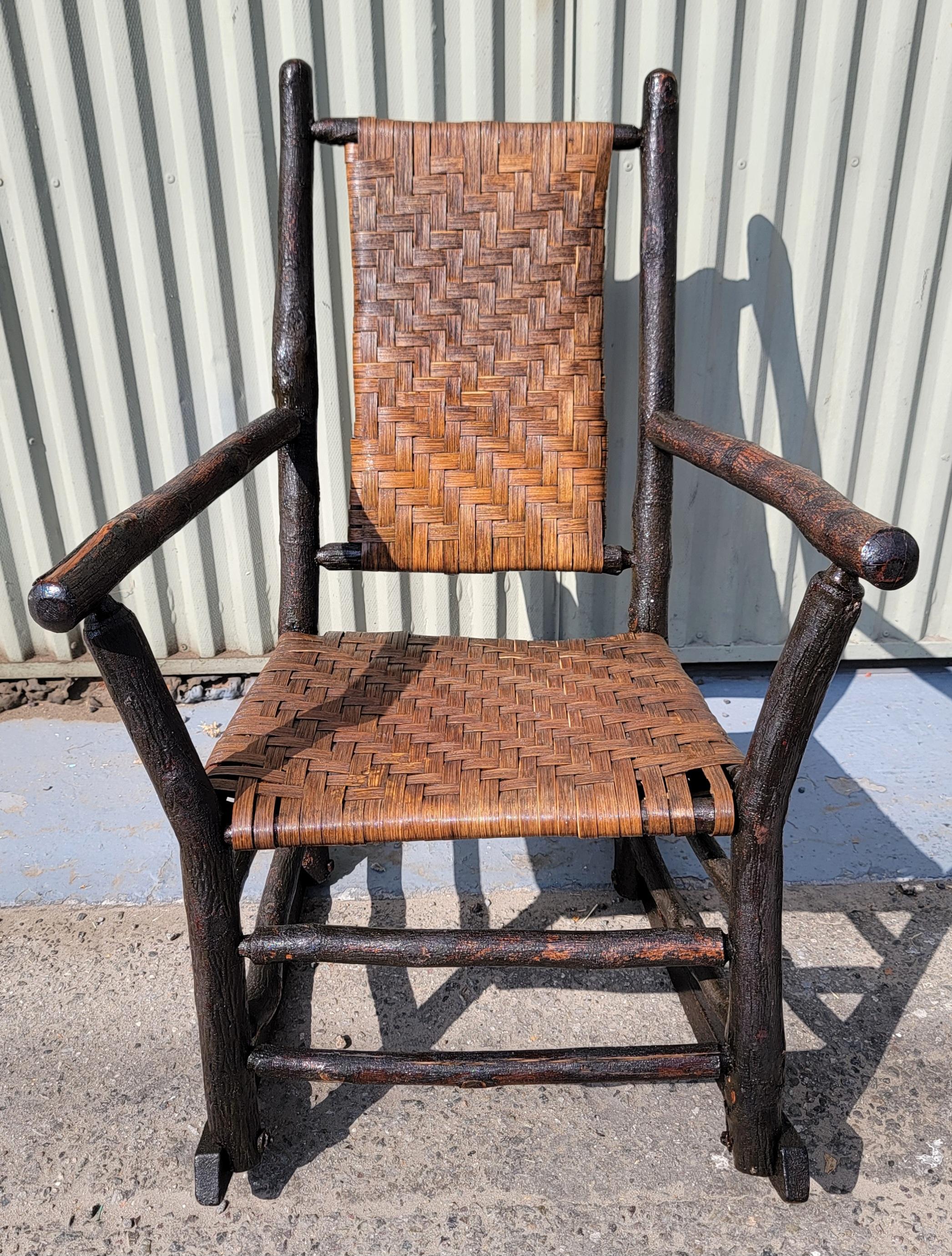 Legno Sedia a dondolo Old Hickory firmata in vendita