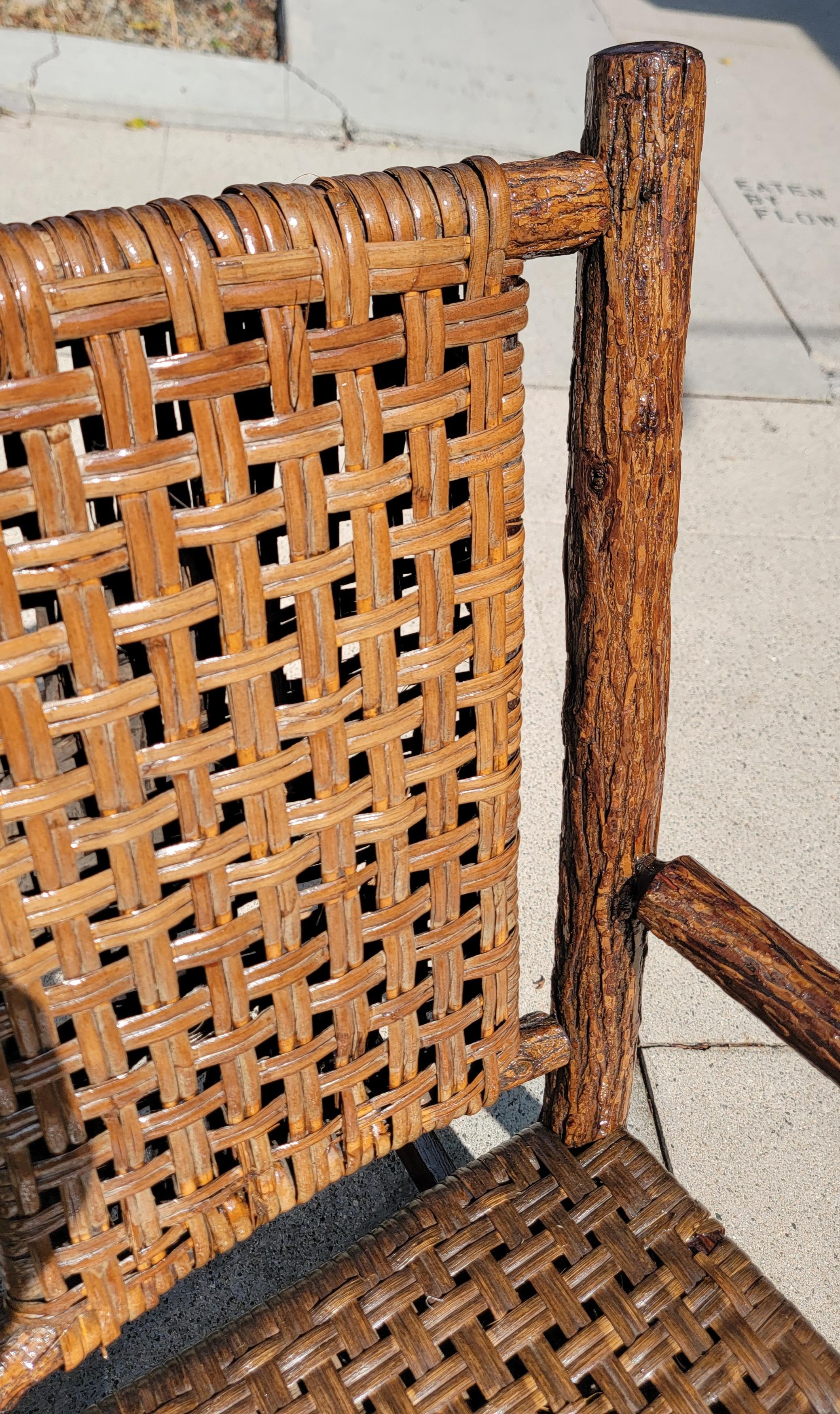 Signed Old Hickory Rocking Chair en venta 1