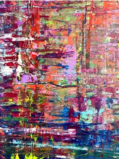 Signed Original Abstract Expressionist Painting by Arlene Carr