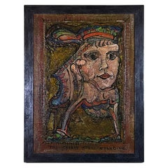 Pintura al óleo abstracta original firmada de Alexander Gore