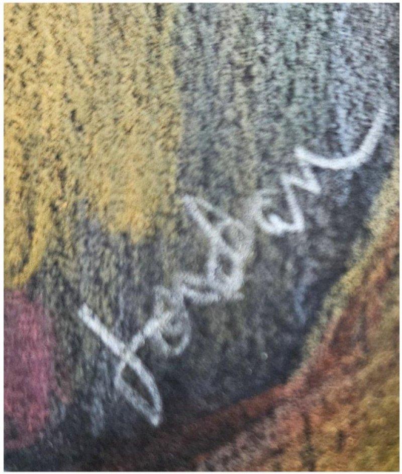 Signiertes Original-Kunstporträt, afroamerikanische Frau mit Windhund im Zustand „Gut“ im Angebot in Warrenton, OR