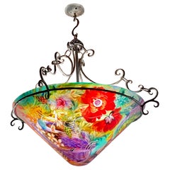 Lustre original signé Ulla Darni en forme de cône