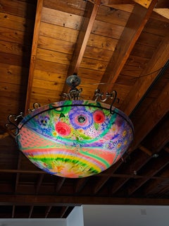 Signed Original Ulla Darni Rainbow Chandelier