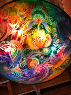 Lampadario firmato originale di Ulla Darni "Giardino sottomarino