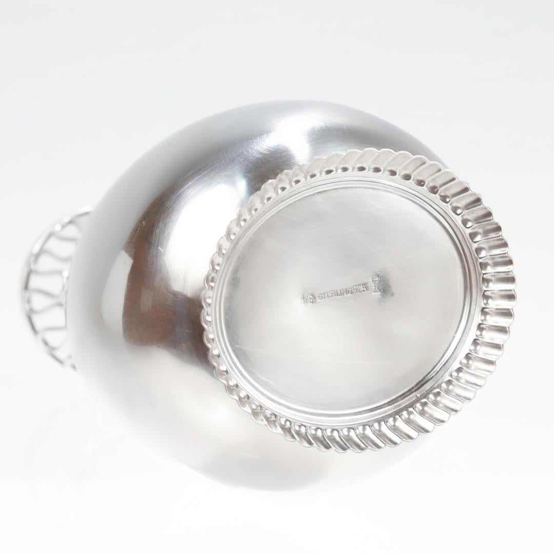 da uomo o donna Vaso da fiori in argento massiccio firmato Otto Wolter, modernista tedesco in vendita