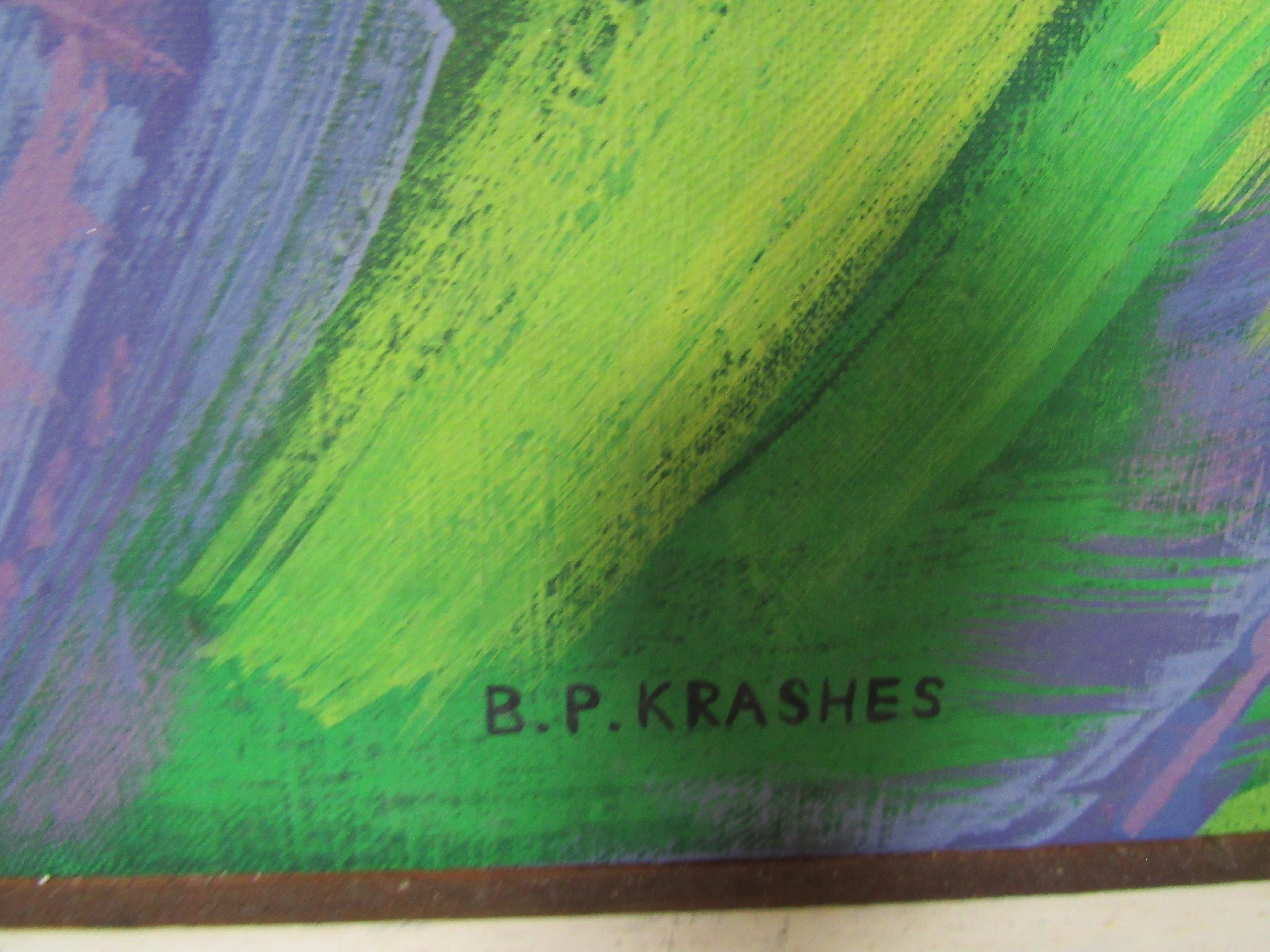 Mid-20th Century Signed Painting by Barbara Krashes