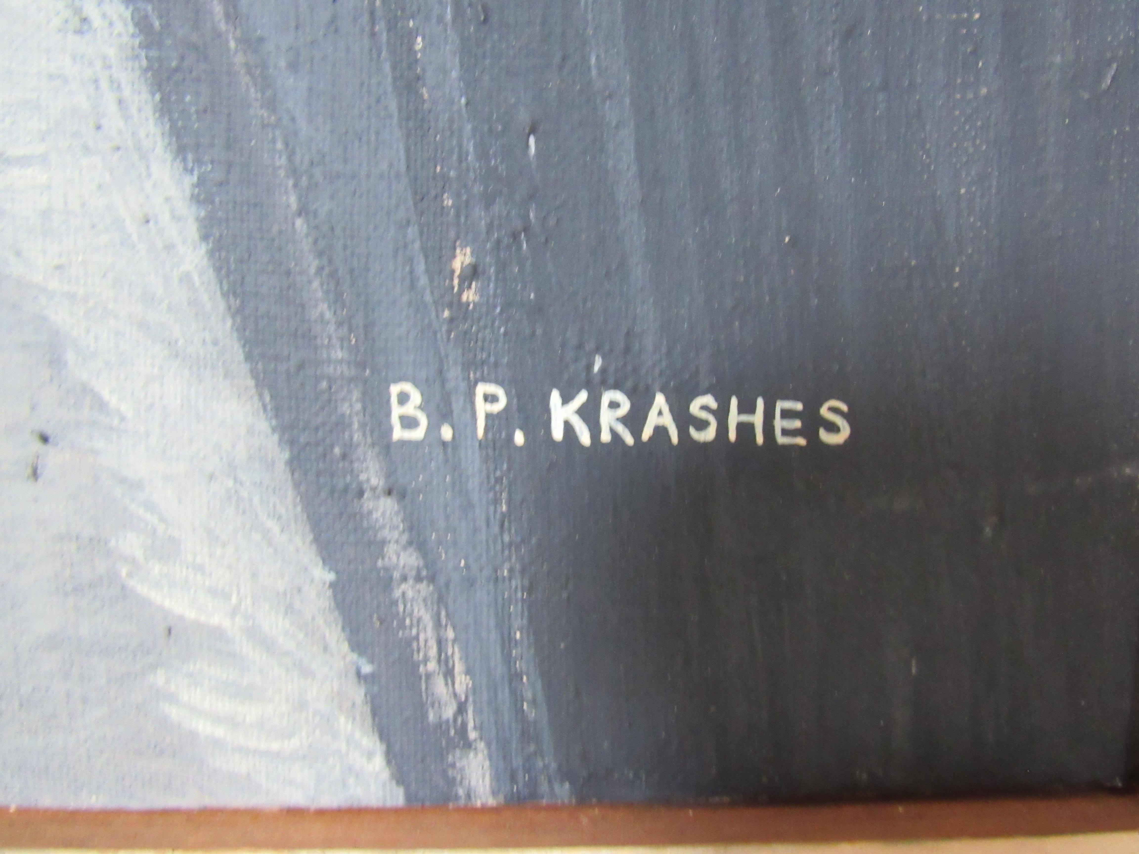 Mid-20th Century Signed Painting By Barbara Krashes