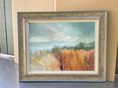 Signed Painting of a Peaceful Beach Scene