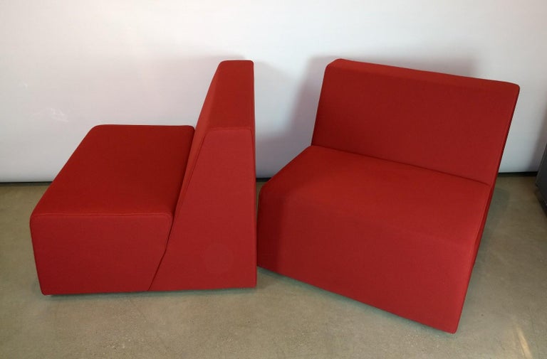 Signed Pair Late 20th Century Modern Turnstone Steelcase Campfire