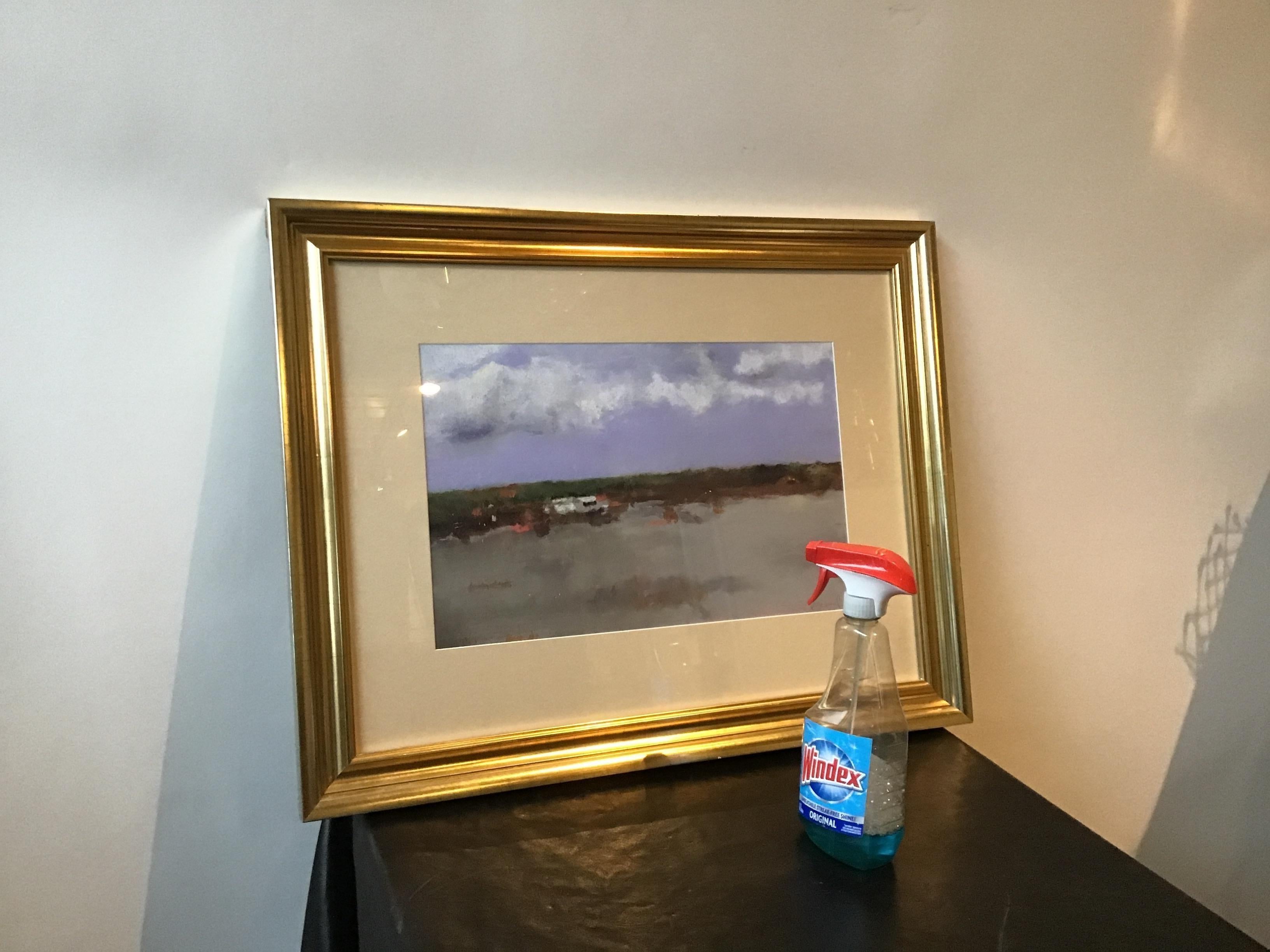 Late 20th Century Signed Pastel of Seascape For Sale