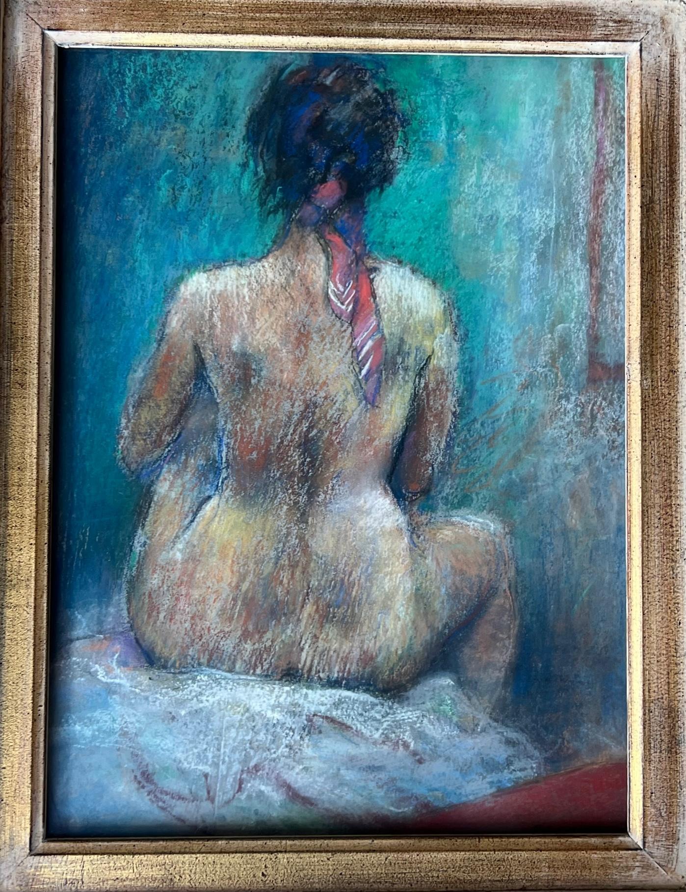 Signed Pastel on Paper Nude Study by Paul F. Williams For Sale 1