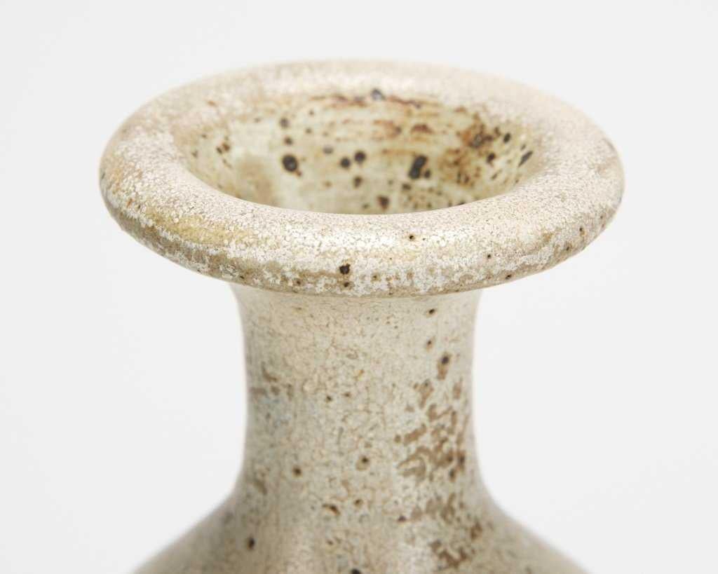 Signed Paul Soldner Glaze Bottle Vase, Mid-Century Modern In Excellent Condition In Pasadena, CA