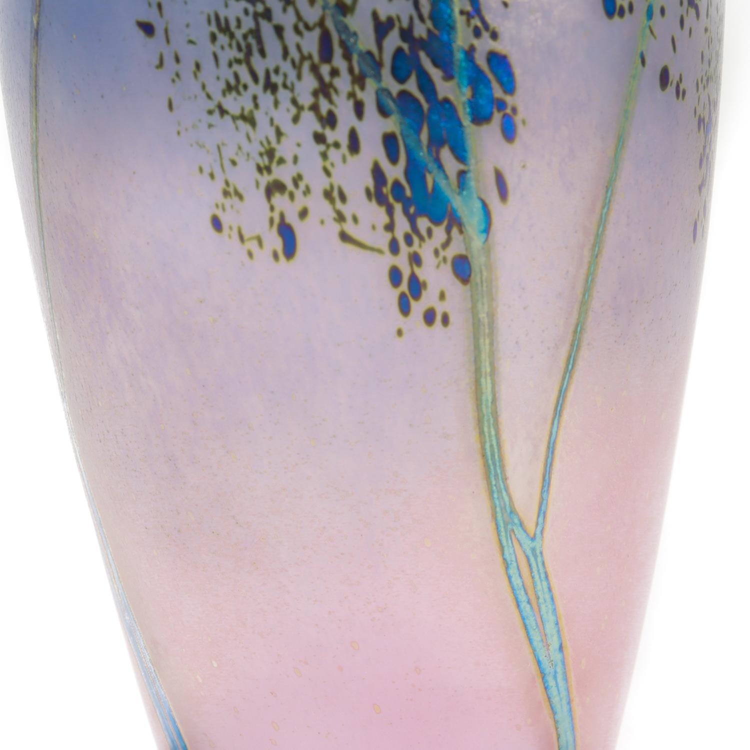 Signed Peet Robison Mesa Art Glass Vase 6