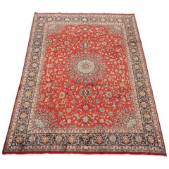 Signed Persian Dorokhsh Rug, circa 1940