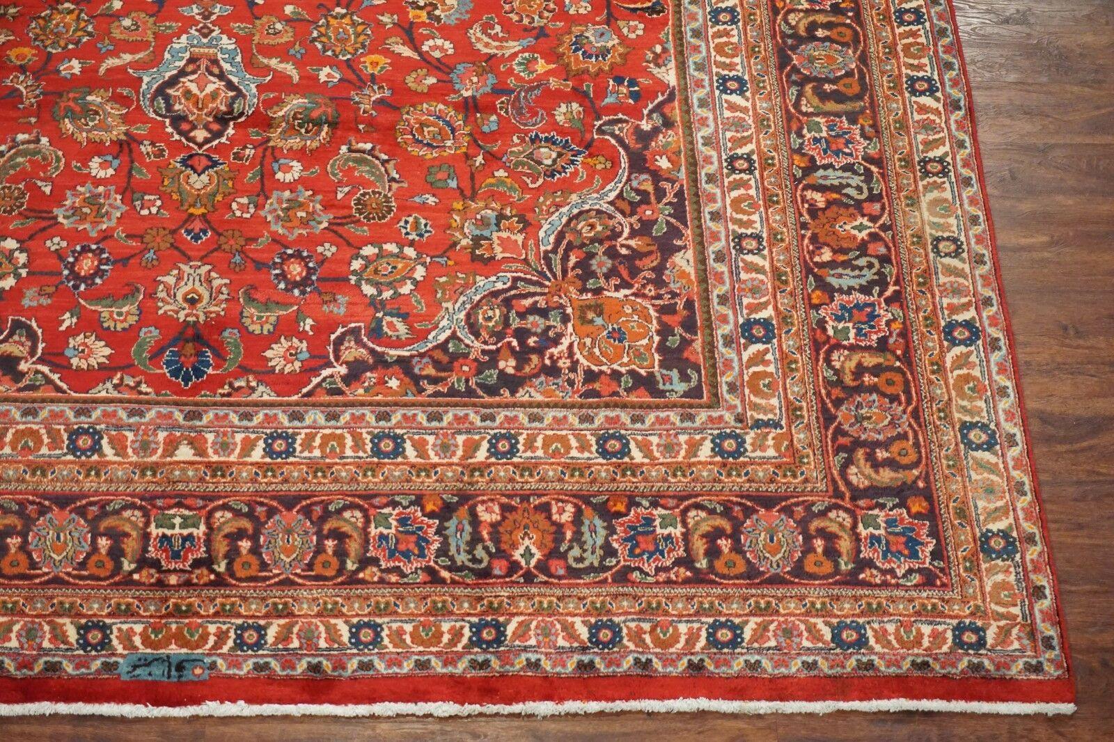 Mid-20th Century Signed Persian Mashad, circa 1940 For Sale
