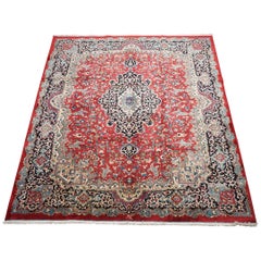 Signed Persian Mashad Rug, circa 1940
