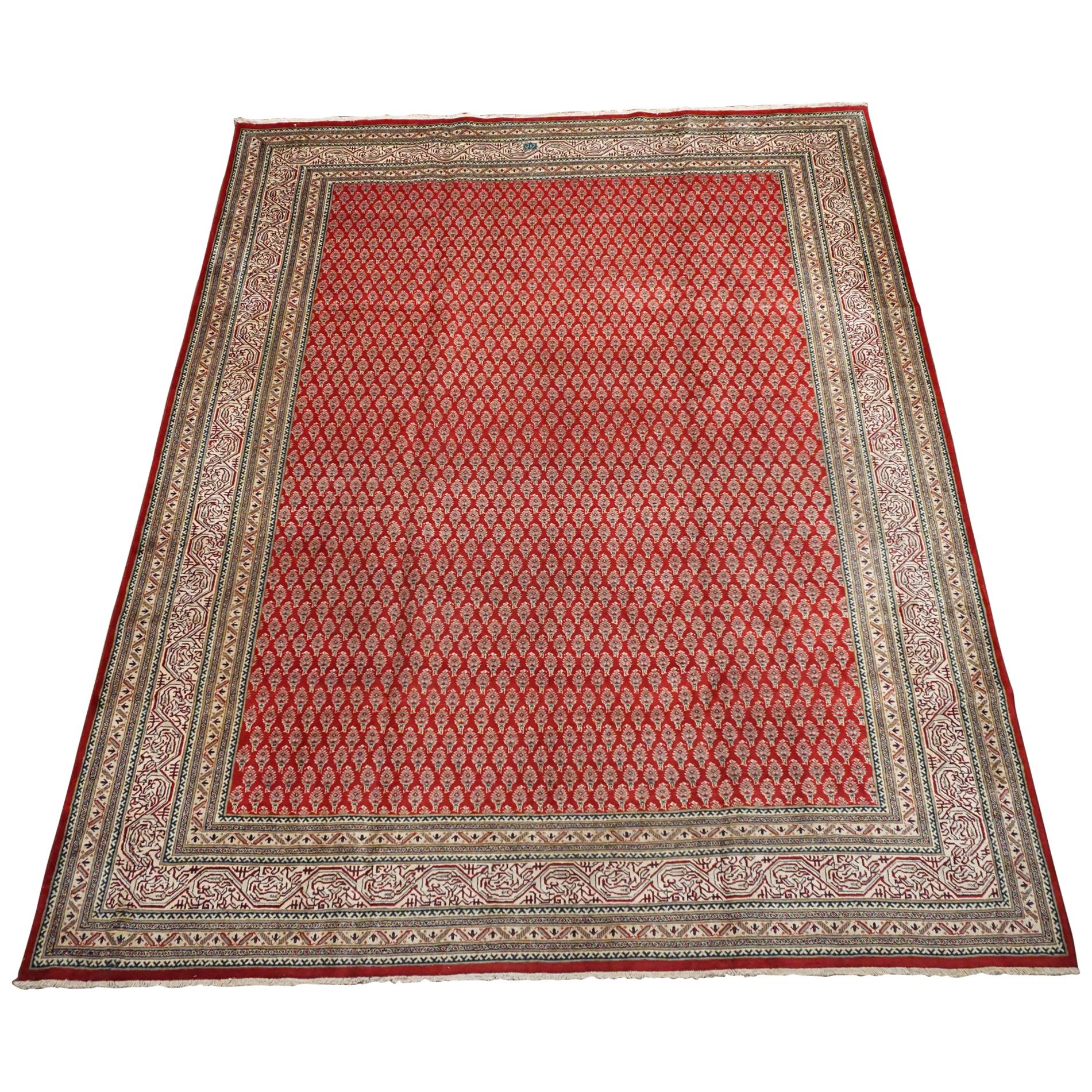 Signed Persian Saraband Mir Rug, circa 1940 For Sale at 1stDibs