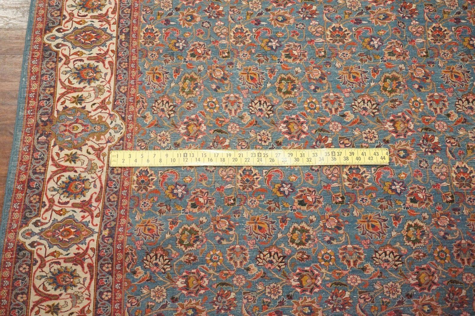 Signed Persian Tabriz with Abrash, circa 1960 For Sale 1