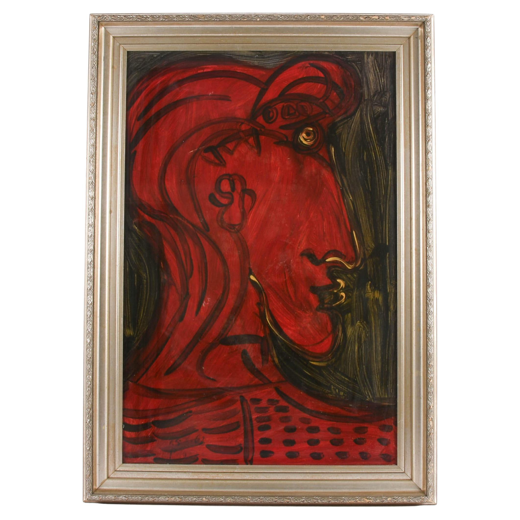 Signed Peter Keil "My Friend Jatamas 1963" Mixed Media on Masonite