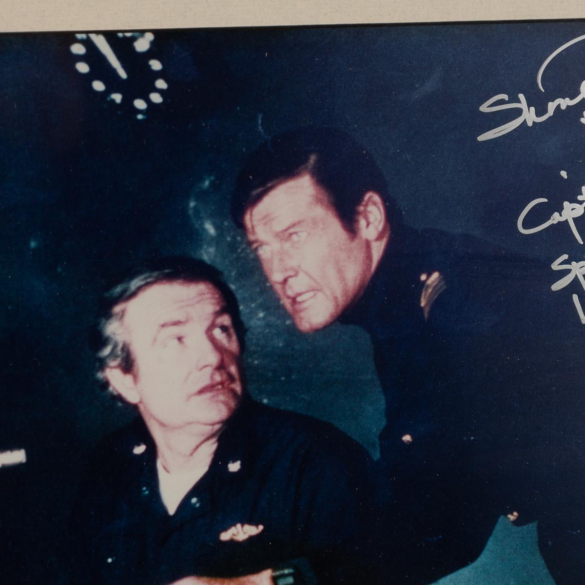 British Signed Photograph By Shane Rimmer, Commander Carter 