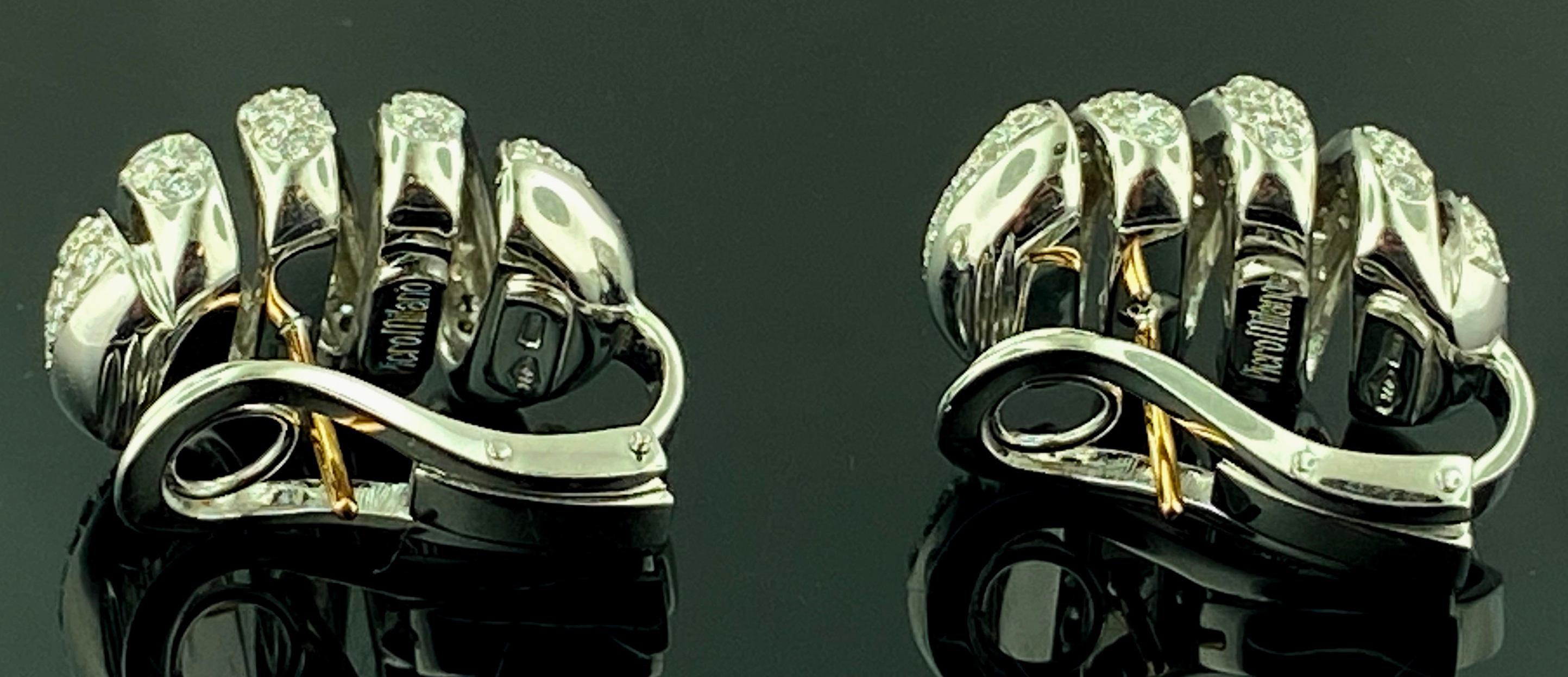 Diamant-Ohrringe von Piero Milano, signiert im Angebot 1