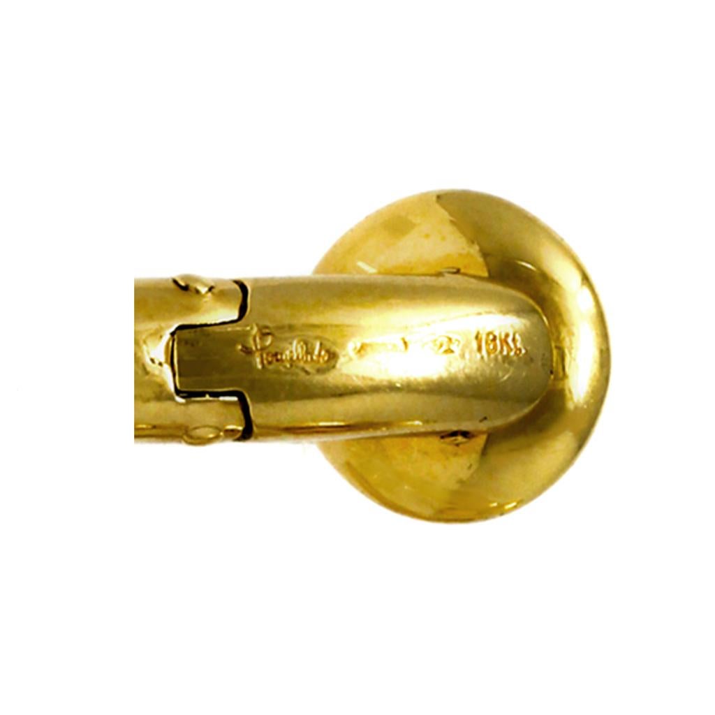 Pomellato Gold Hoop Clip-On Earrings in 18 Karat Yellow Gold 1