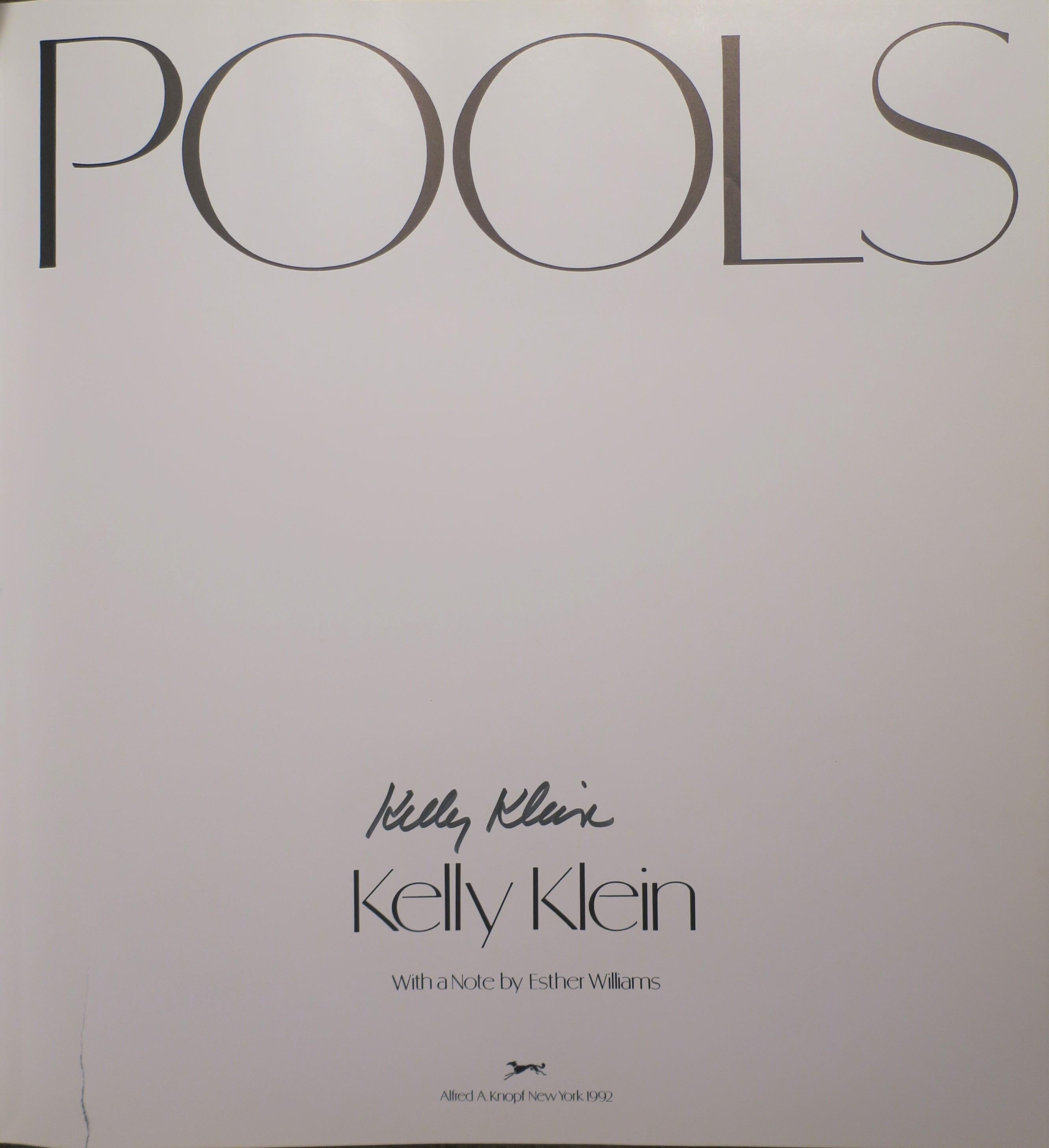 American Signed POOLS Architecture Coffee Table or Library Book by Kelly Klein, 1992