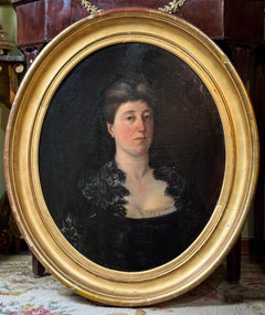 Signed Portrait of a Basque Lady, 19th Century