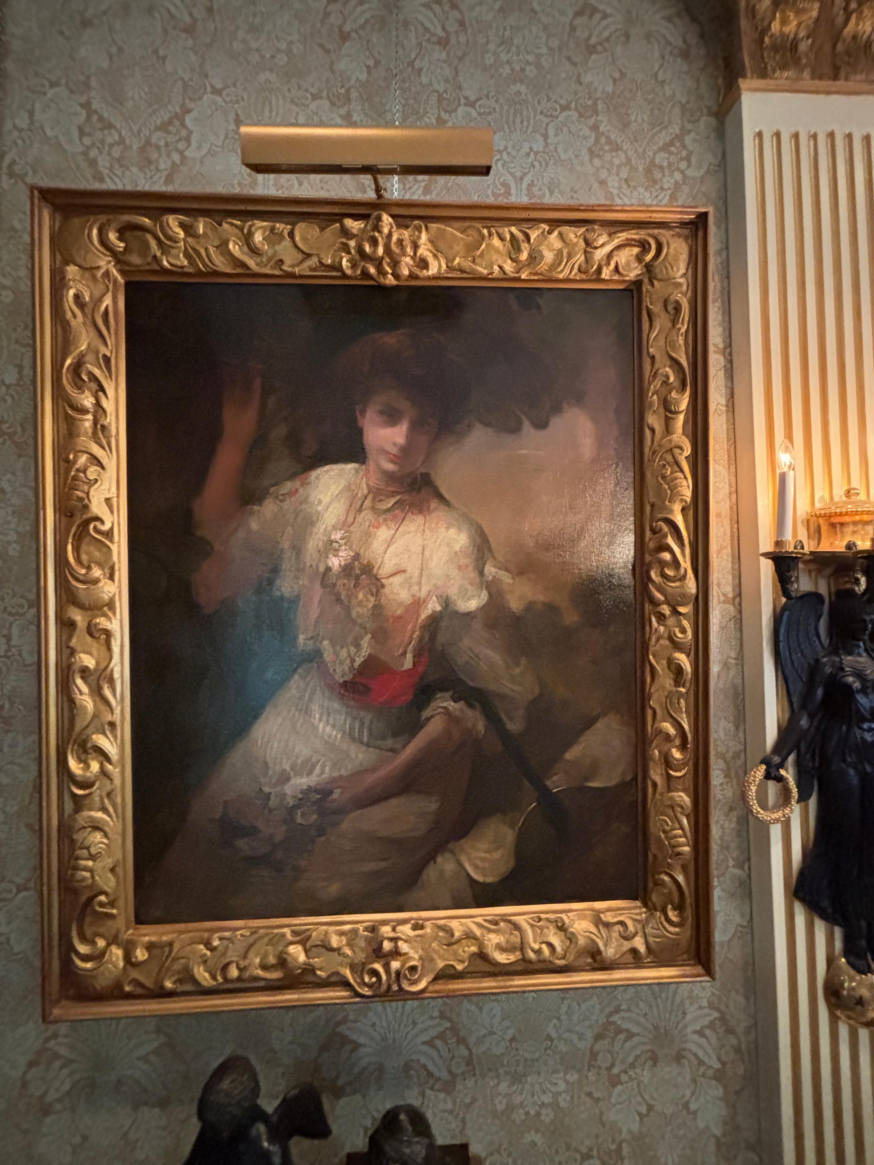 Pieno vittoriano Ritratto firmato di una signora aristocratica dell'artista vittoriano Laurence Koe in vendita