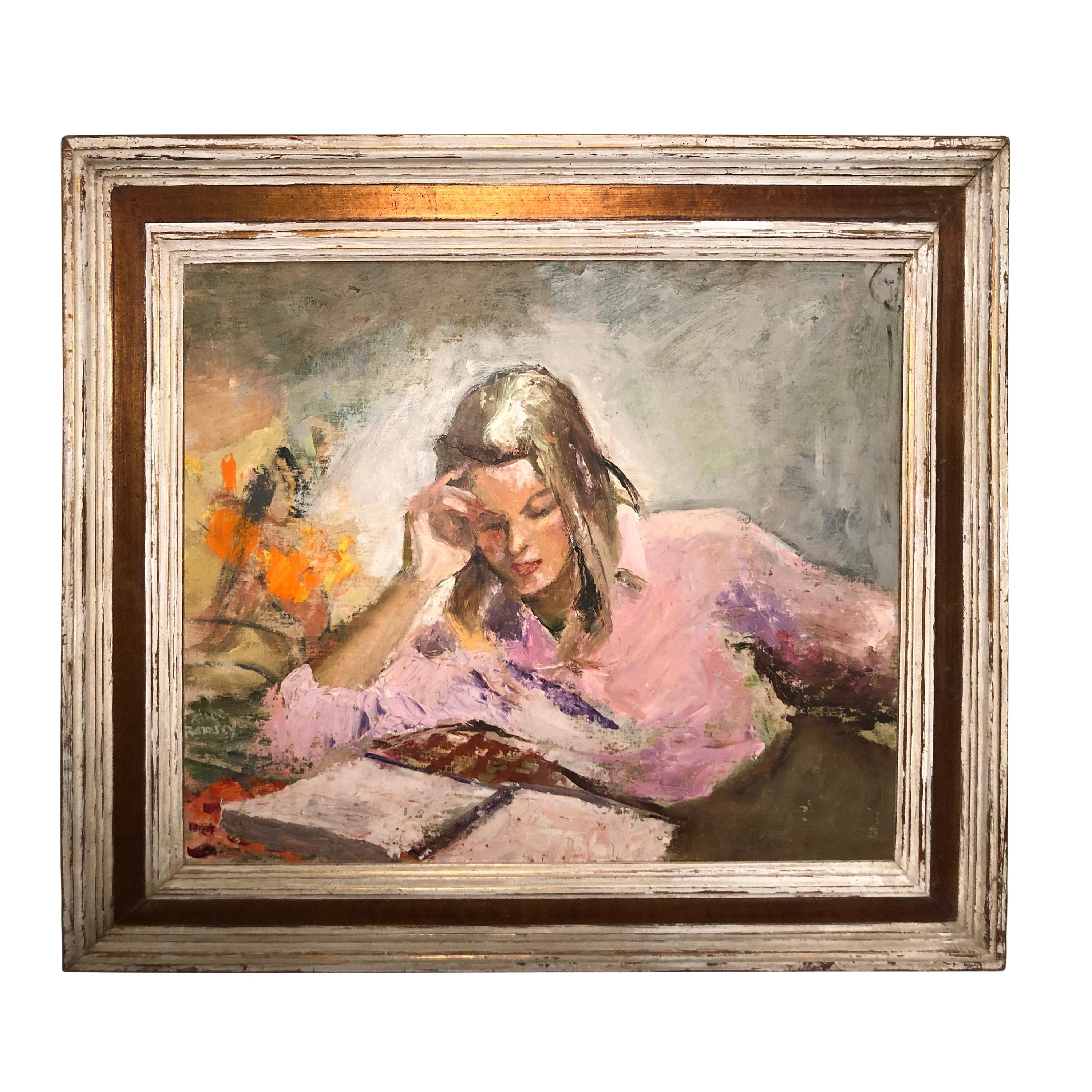 Signed Portrait of Arlene Huyler Ramsey by Alice Harvey Ramsey For Sale