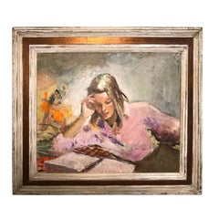 Vintage Signed Portrait of Arlene Huyler Ramsey by Alice Harvey Ramsey