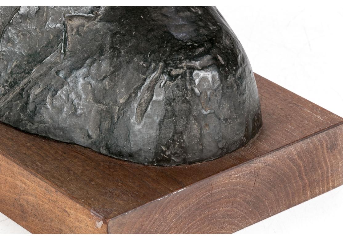 Signed Pottery Bust Of President Eisenhower For Sale 5