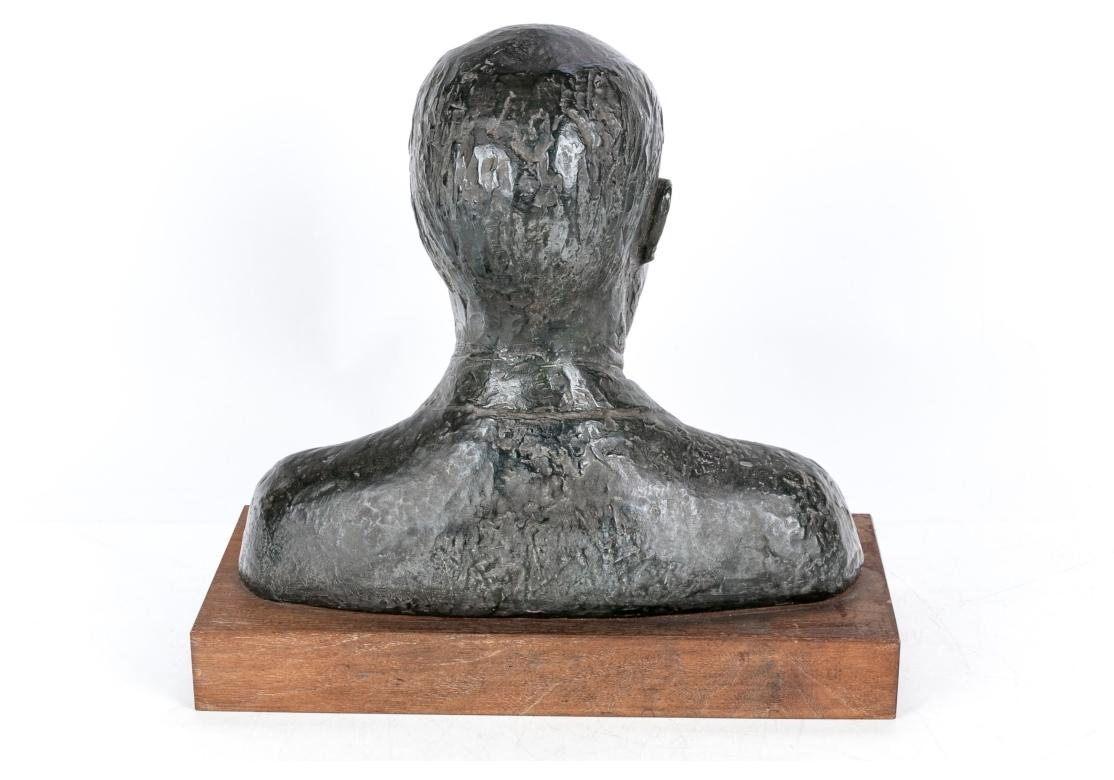 Clay Signed Pottery Bust Of President Eisenhower For Sale