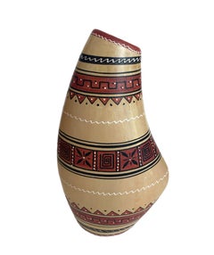 Signed Pottery Vase by "Volpi" Dervata