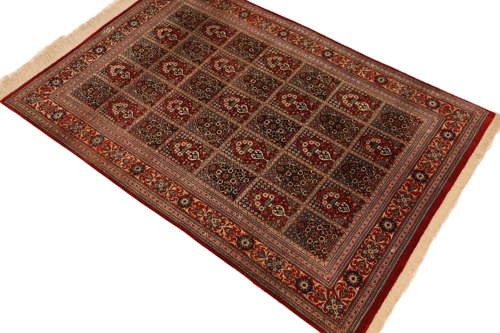 Introducing the Exquisite Silk Qum Garden Pattern Rug

Elevate your home decor with the epitome of opulence – the Silk Qum Garden Pattern Rug. This masterpiece of craftsmanship and artistry embodies timeless elegance and intricate design, making it