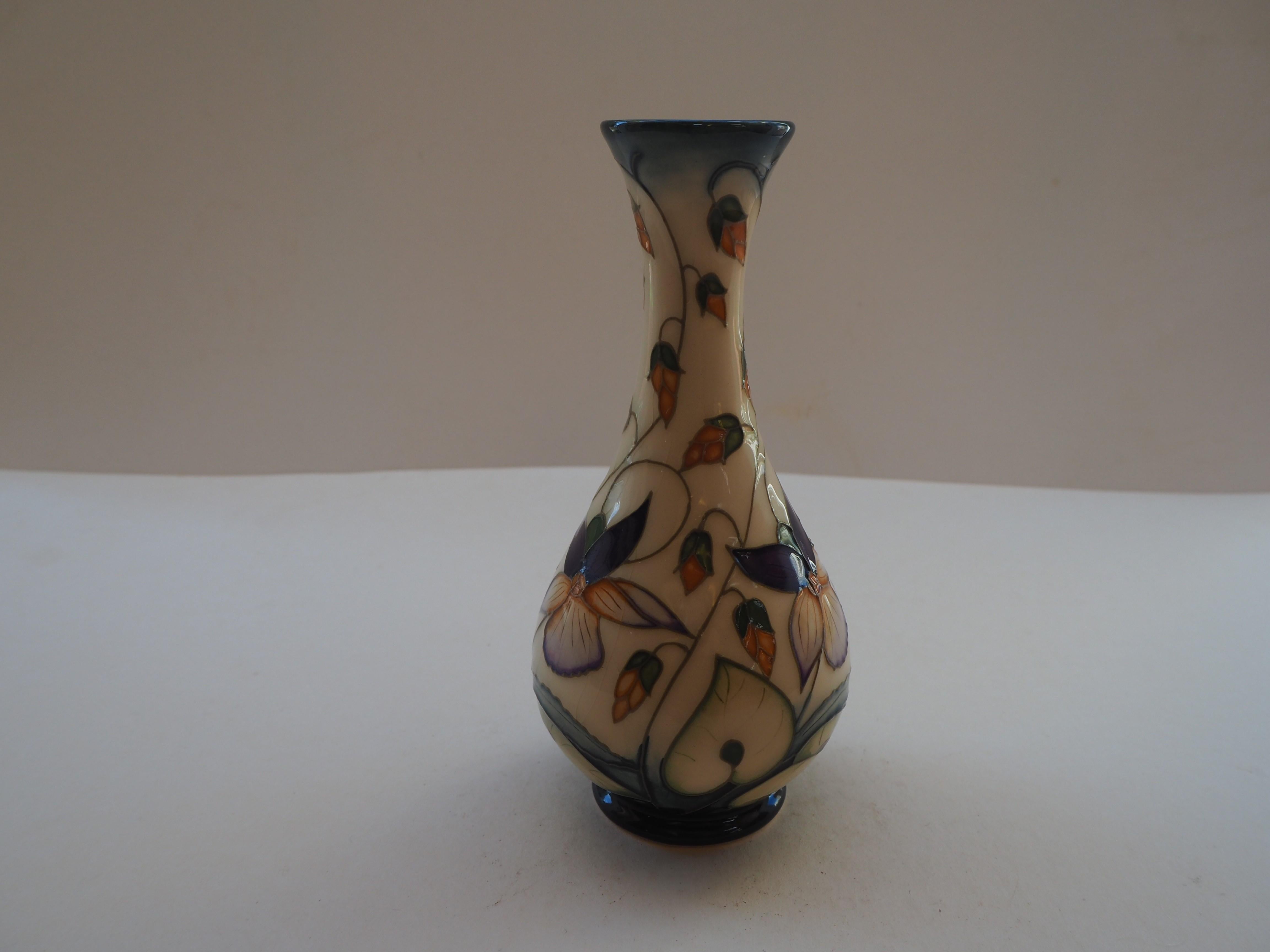 Polychromed Signed Rachel Bishop Moorcroft Vase For Sale