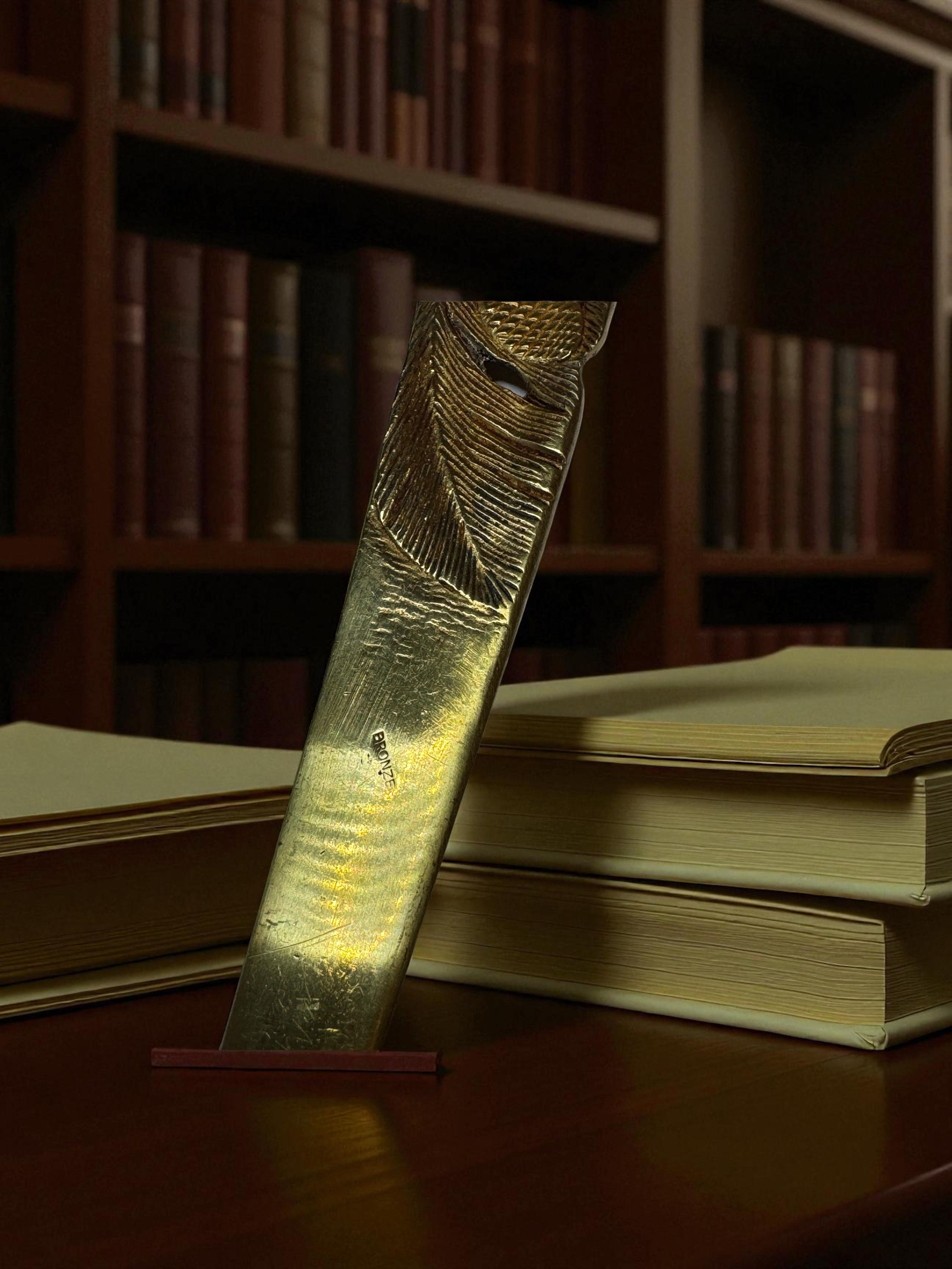 Signed Rare Authentic Original French Art Nouveau Letter Opener Antique 1900s For Sale 8