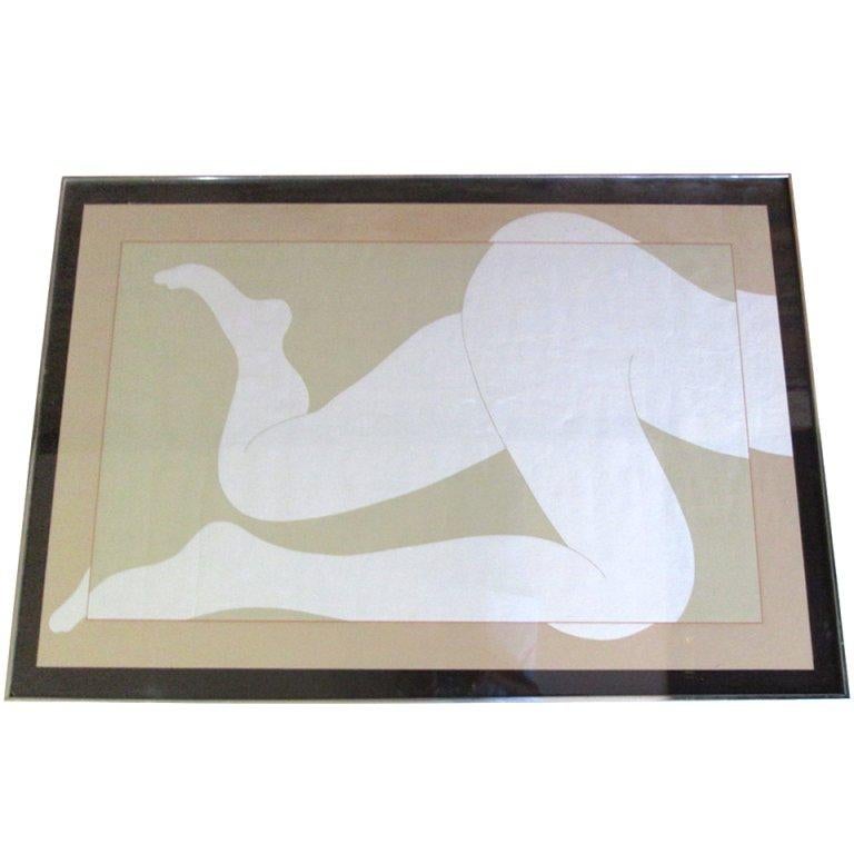  Signed Rare Milton Glaser Big Nudes Lithograph For Sale