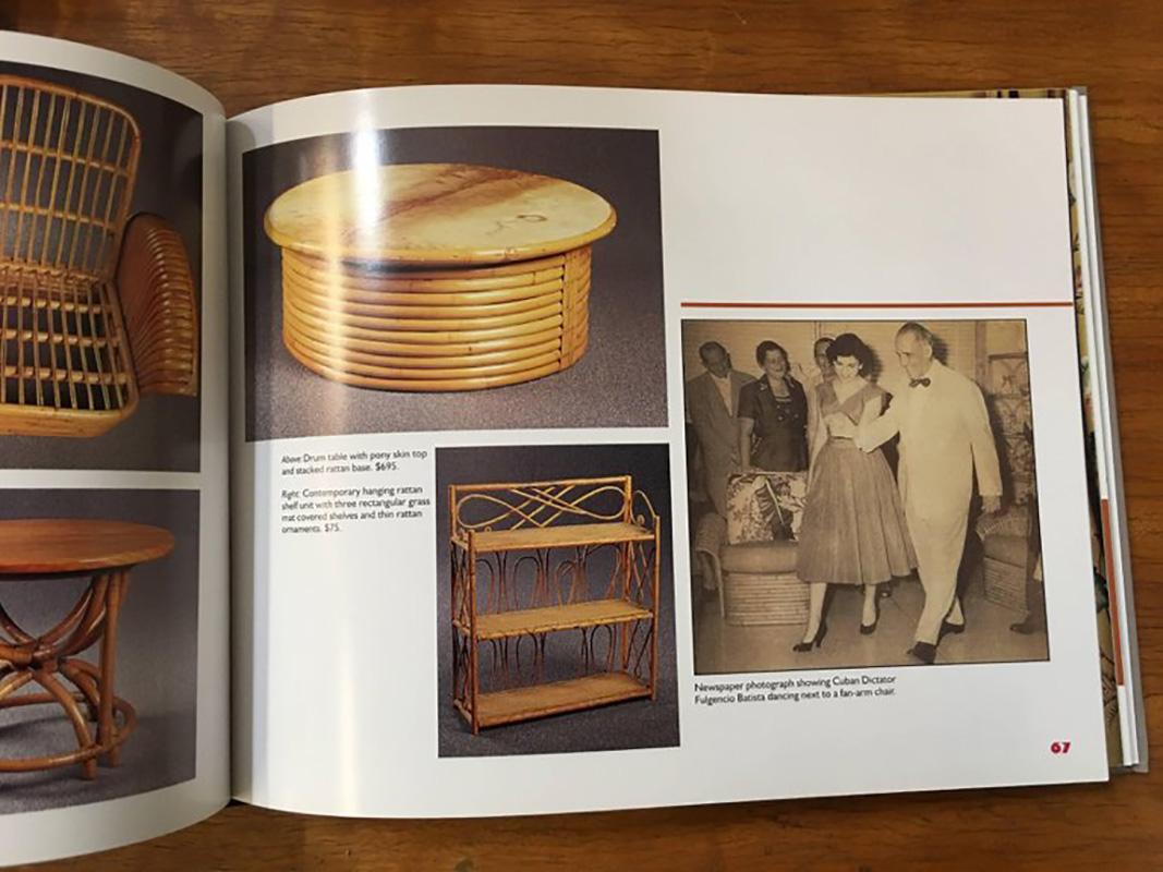 rattan coffee table book