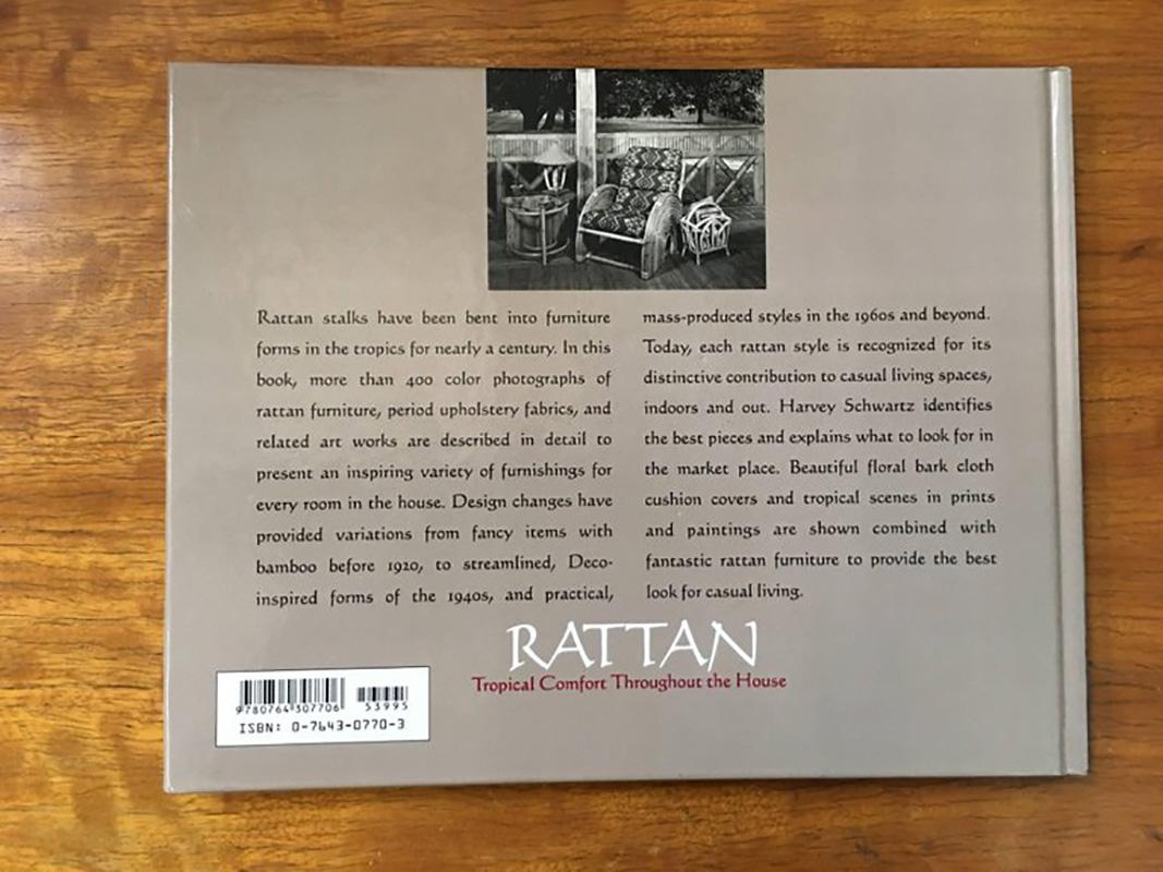 Signiertes „Rattan Furniture“ Couchtischbuch, Erstausgabe von Harvey Schwartz (Ende des 20. Jahrhunderts) im Angebot