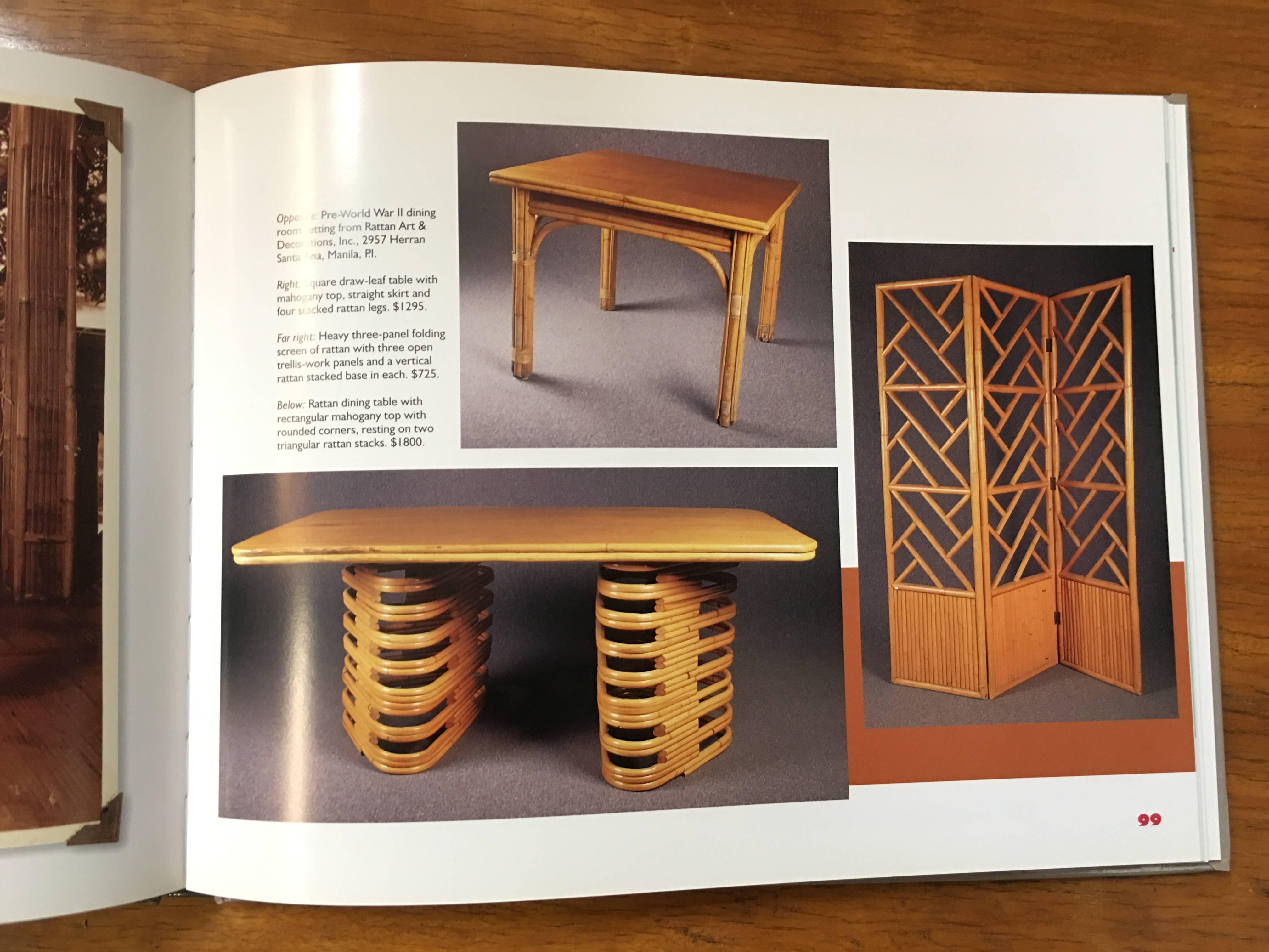 Signed Rattan Furniture First Edition Coffee Table Book By Harvey Schwartz For Sale At 1stdibs